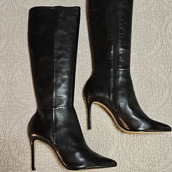 Schutz Mikki Up Knee High Black Boot - US 7B - Picture 1 of 8